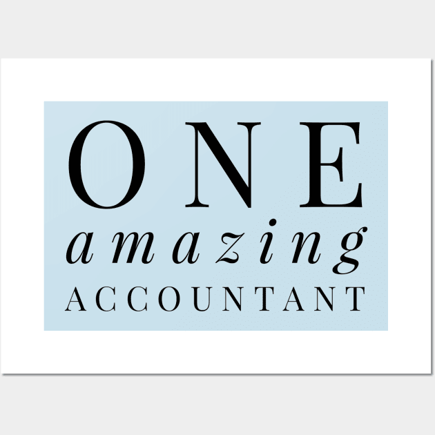 One Amazing Accountant Wall Art by coloringiship